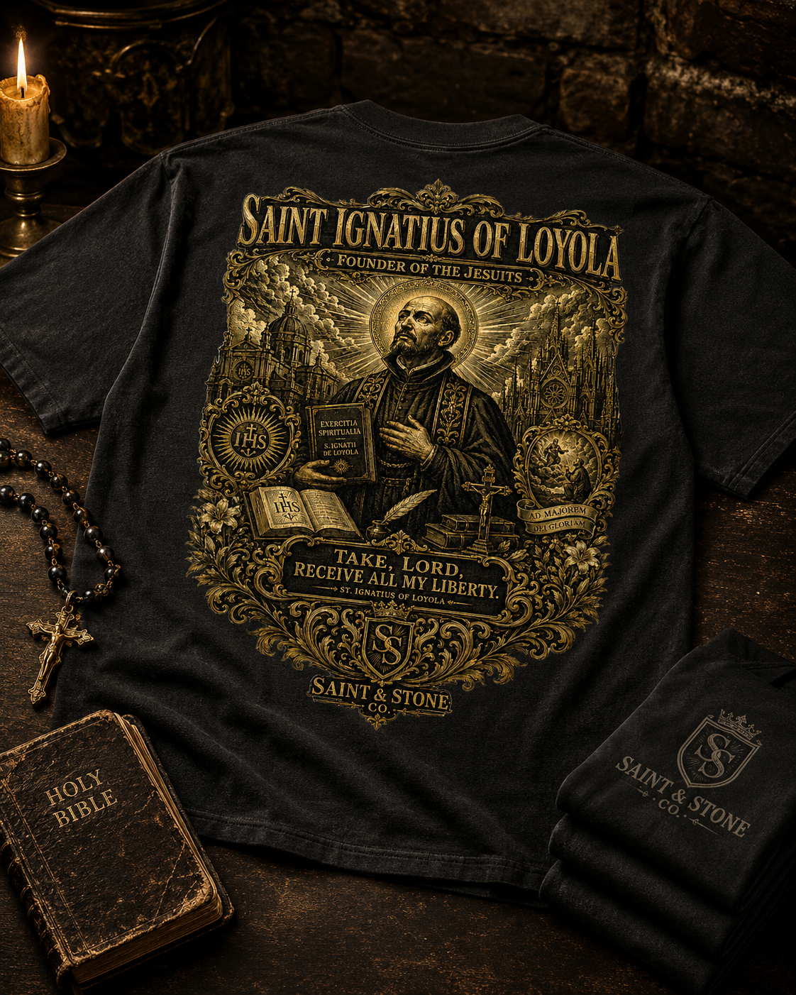 Saint Ignatius of Loyola Oversized T-Shirt