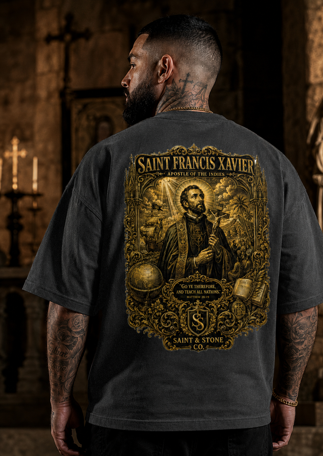 Saint Francis Xavier Oversized T-Shirt