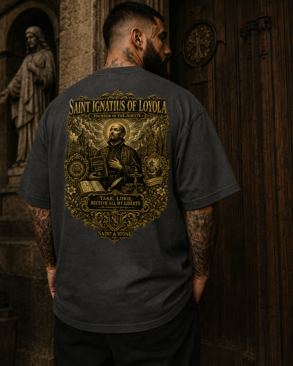 Saint Ignatius of Loyola Oversized T-Shirt