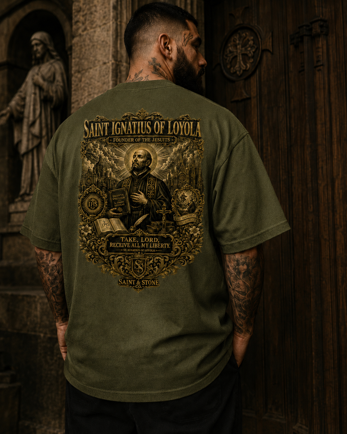 Saint Ignatius of Loyola Oversized T-Shirt