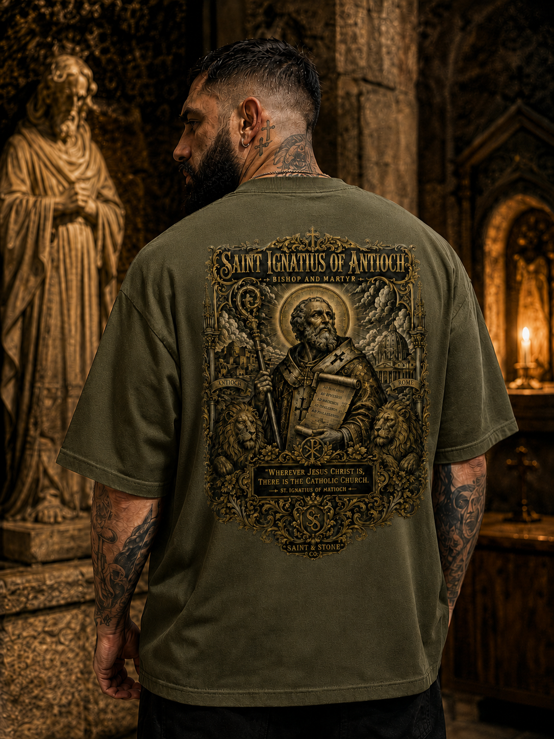 Saint Ignatius of Antioch Oversized T-Shirt