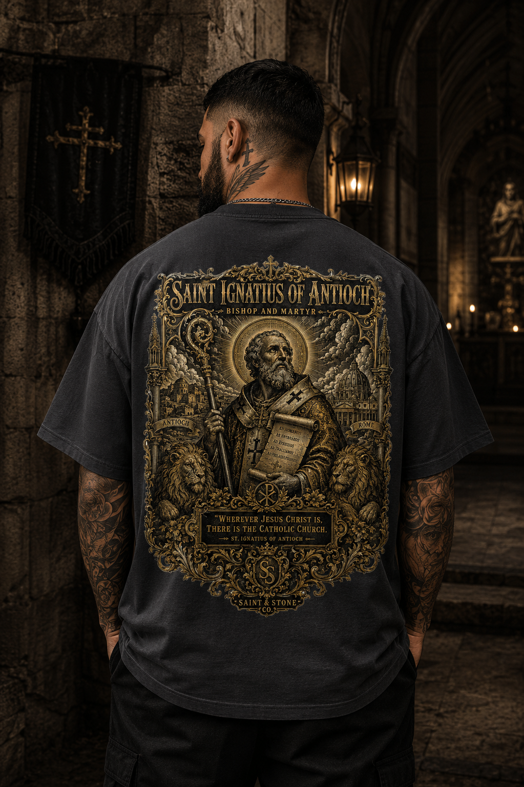 Saint Ignatius of Antioch Oversized T-Shirt