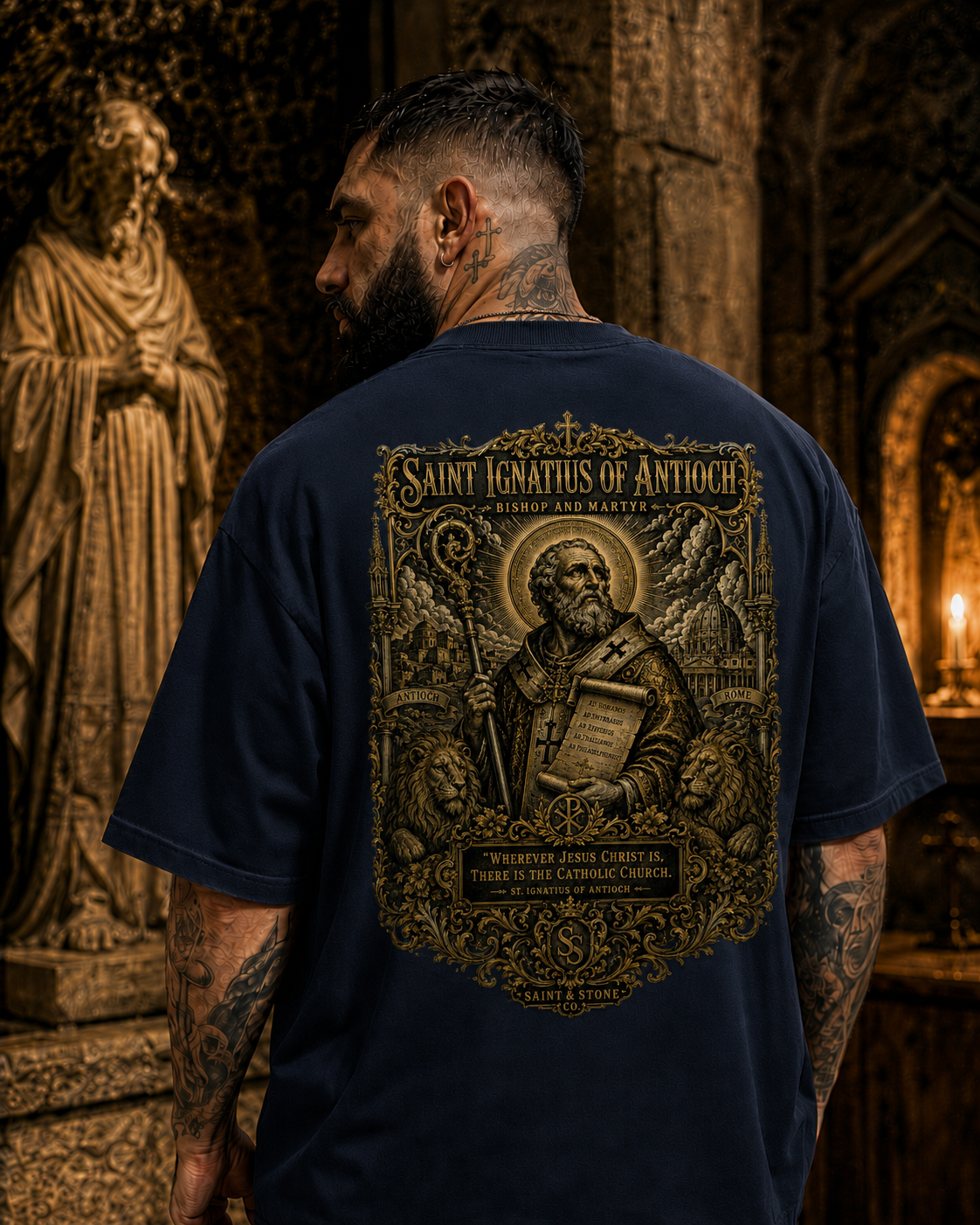 Saint Ignatius of Antioch Oversized T-Shirt