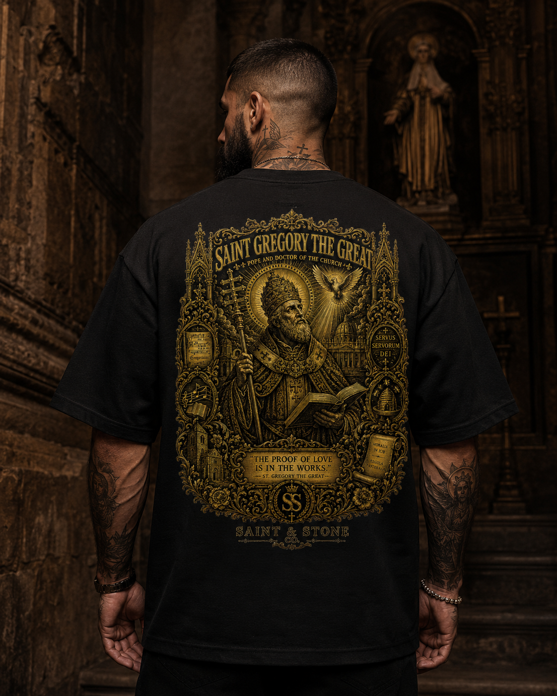 Saint Gregory the Great Oversized T-Shirt