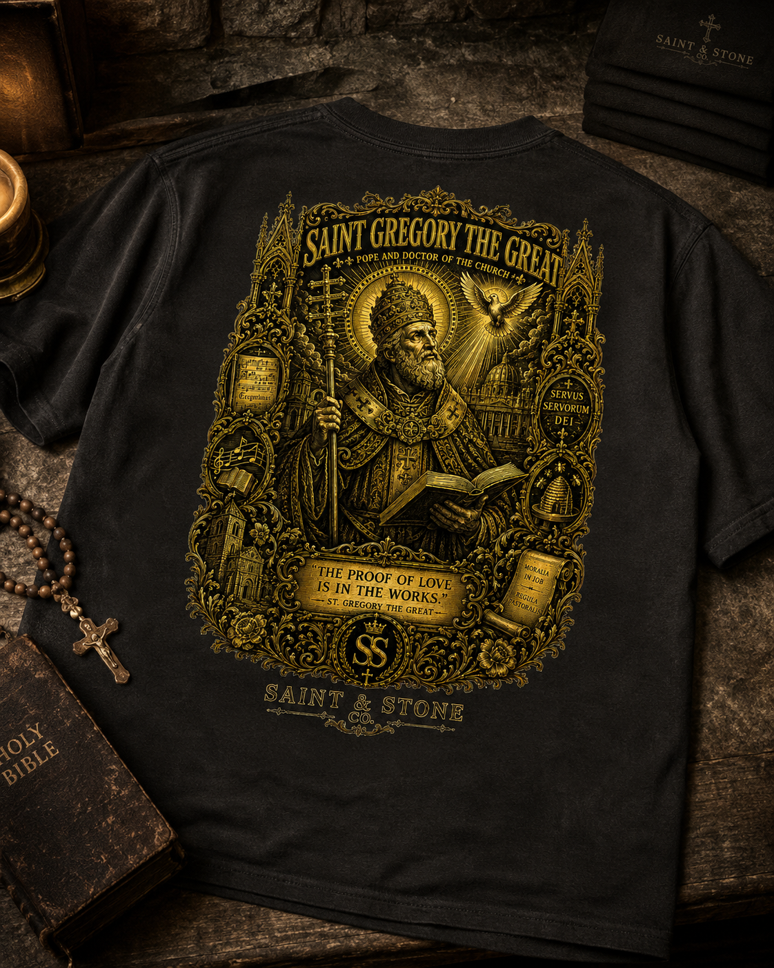 Saint Gregory the Great Oversized T-Shirt