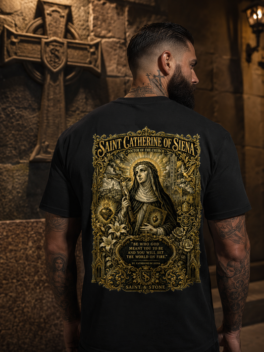 Saint Catherine of Siena Catholic T-Shirt