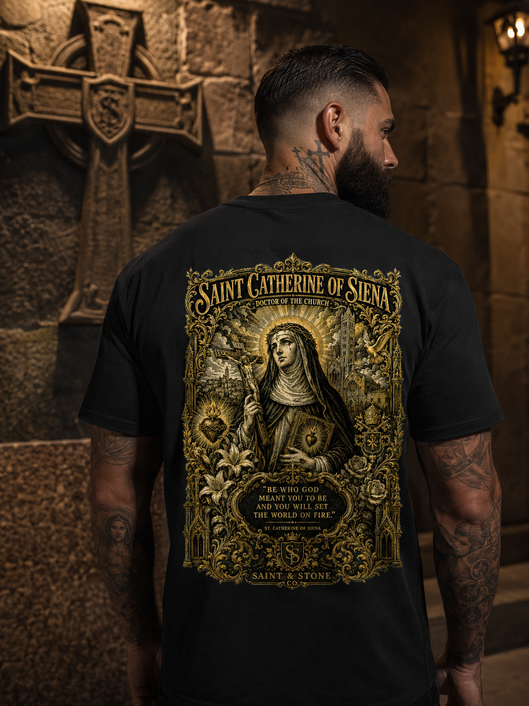 Saint Catherine of Siena Catholic T-Shirt