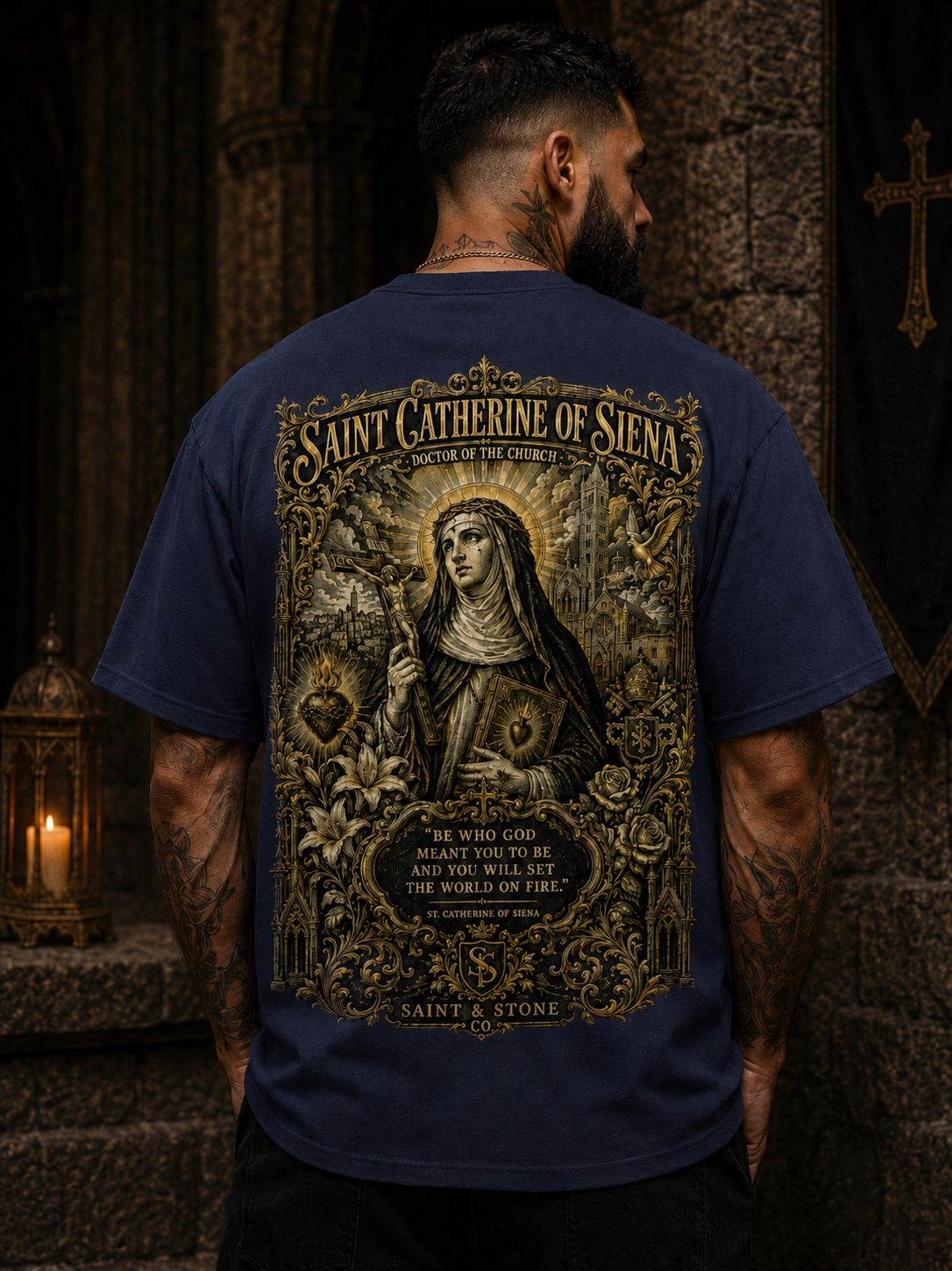 Saint Catherine of Siena Catholic T-Shirt