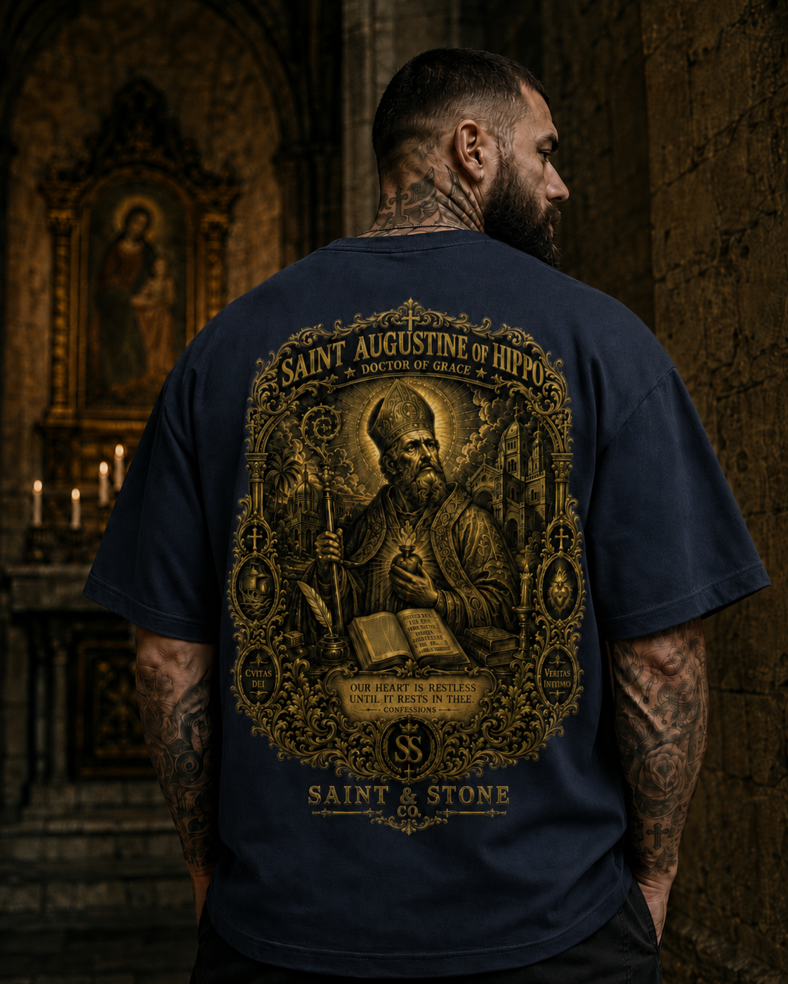 Saint Augustine of Hippo Oversized T-Shirt