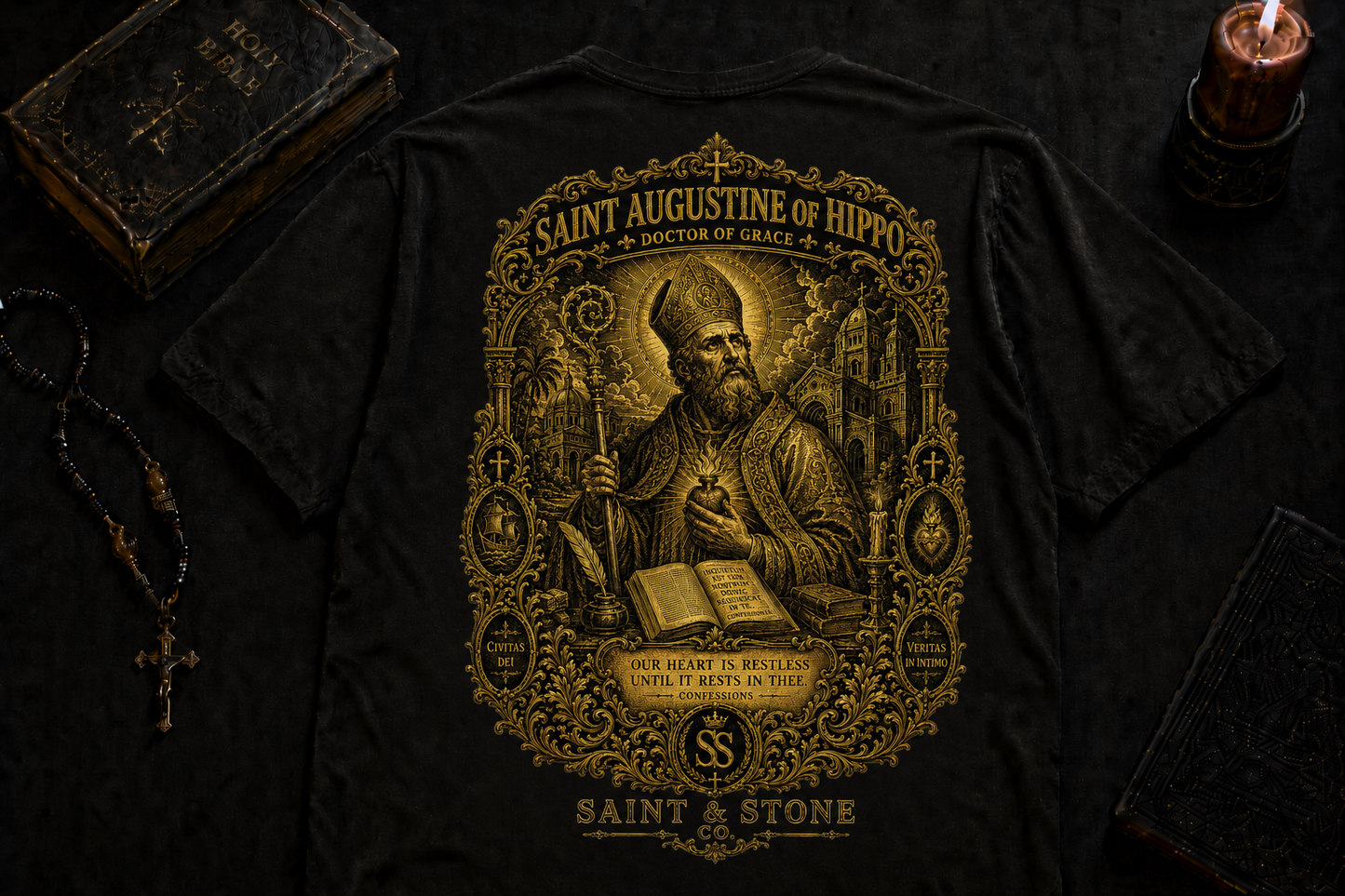 Saint Augustine of Hippo Oversized T-Shirt