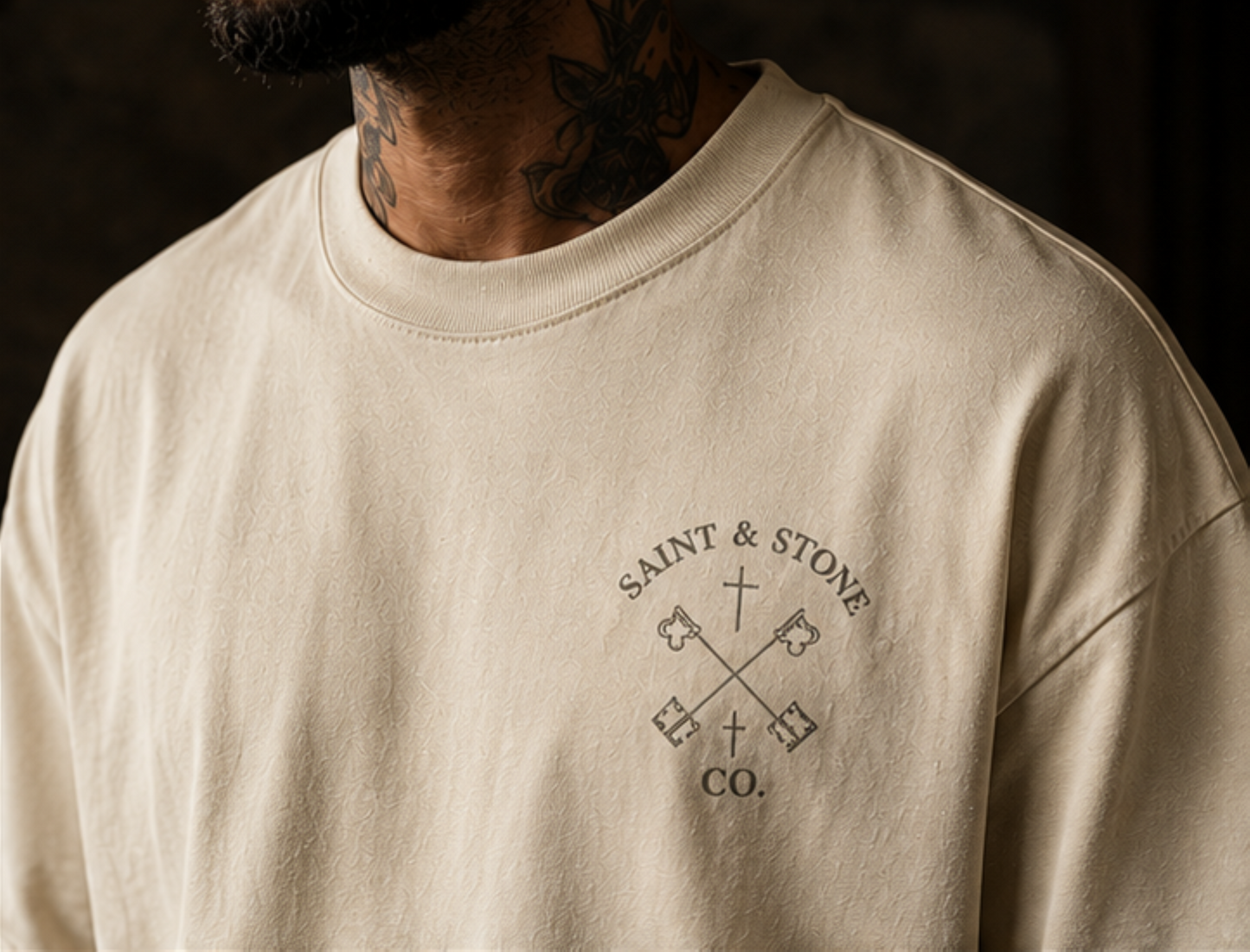 Christ Is King Christian Oversized T-Shirt | John 18:37 Catholic Streetwear Graphic Tee