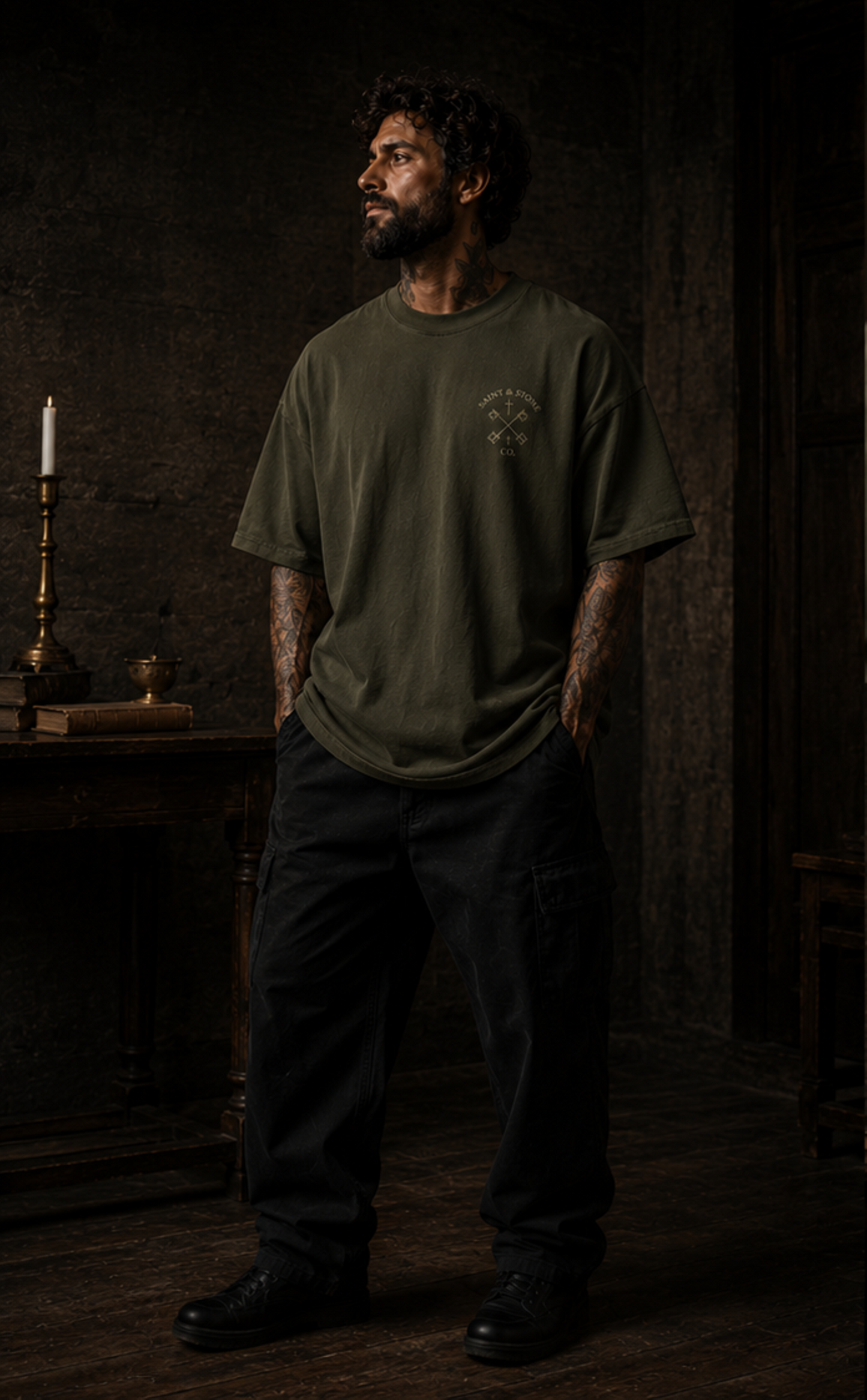 Saint Bernard of Clairvaux Oversized T-Shirt